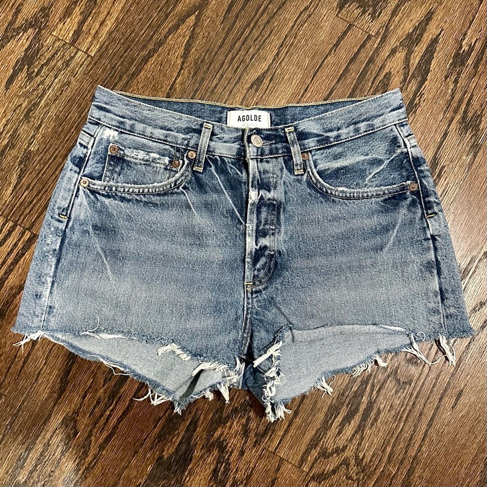 Agolde Parker Short in Swapmeet Dark, Size 26